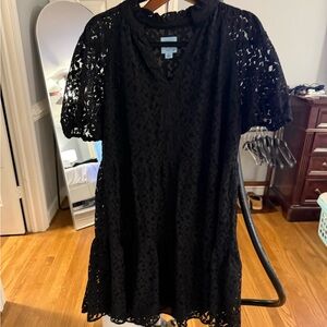 CeCe Shimmering Black Dress